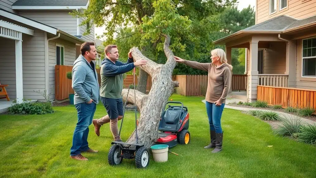 Denver homeowners insurance tree fell on property line between two neighbors friendly consultation